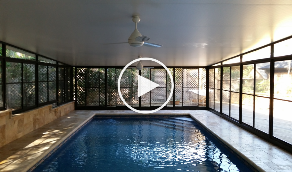 Solid Pool Enclosure Gallery